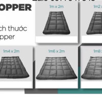 Tấm topper làm mềm nệm màu xám Cao Cấp dày 7cm