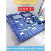 Tấm Trải Đệm Topper, Nệm Trải Giường, Trải Sàn Siêu Mỏng Tiện Dùng Cho Cả 4 Mùa Chiếu Trải Đa Năng