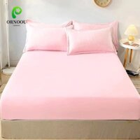 Tấm trải giường dùng một lần ORNOOU, Vỏ bọc nệm chống trượt bằng vải thun, Bộ đồ giường màu trơn thoáng khí Vải không dệt Tấm bảo vệ nệm du lịch