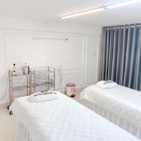 Tấm trải giường spa trần bông cotton, trải giường nối mi, phun xăm, spa