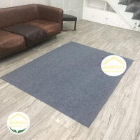 Tấm trải phòng khách, thảm lót sàn phòng ngủ màu xám kích thước 2m x 2m Habolo