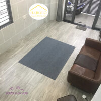 Tấm trải phòng khách, thảm lót sàn phòng ngủ màu xám kích thước 2m x 3m Habolo