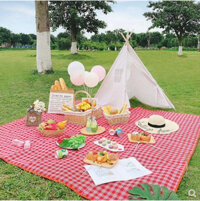Tấm trải picnic ngồi du lịch, dã ngoại, tấm chiếu ngủ trưa văn phòng chống nước, chống ẩm tuyệt đối kích thước 2mx1m5 (mã TT-04)
