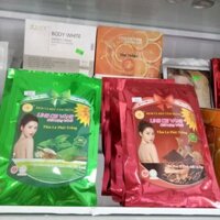 Tắm  trắng  trà  xanh  ,tắm  trắng  ca phê   sữa  non  Linh  Chi  vàng