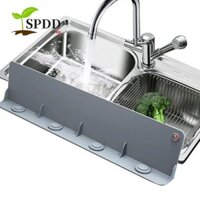 Tấm vách ngăn giặt, Tấm chắn nước chống thấm nước bằng silicon, Tấm bảo vệ mặt bàn Cốc hút Chống văng Bồn rửa Splash Guard Rửa bát