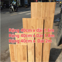 Tấm ván gỗ ghép làm mặt bàn mặt kệ,tủ ( Rộng 40cm x dài 1,6m-1,8m-2m) Mặt bàn gỗ ghép đa năng