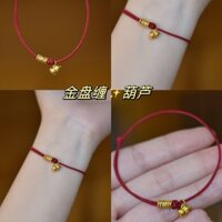 Tấm vàng quấn bầu Vòng tay may mắn Vòng tay bầu nhỏ Vòng chân mỏng