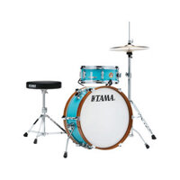 TAMA LJK28H4-AQB Club-JAM Mini Drum Kit 2-Piece w/Hardware, No Cymbal Holder, Aqua Blue