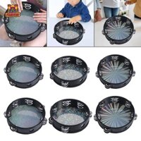 Tambourine kèm chuông kim loại, Đồ chơi âm nhạc nhẹ cho trẻ em, Âm nhạc