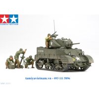 [TAMIYA] 35313 Mô hình xe tăng quân sự 1/35 SCALE U.S. LIGHT TANK M5A1 "PURSUIT OPERATION" SET (w/4 FIGURES)