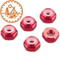 TAMIYA MINI 4WD Upgraded Parts No.493 2mm Aluminum Lock Nuts (Red 5pcs) 15493