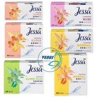 Tampon Jessa Đức băng vệ sinh dạng ống siêu thấm, 100% cotton tinh khiết, đủ size - Hàng nội địa Đức có bill