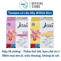 Tampon Jessa Đức có cần đẩy băng vệ sinh siêu thấm, đủ size, 16 miếng - Hàng nội địa Đức có bill