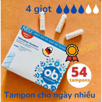 Tampon Ob size 4 giọt k cánh 56chiếc