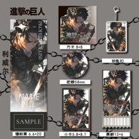 Tấn Công Titan Levi Ackerman Levi Ackerman Tấn Công Titan Hàng Hóa Thanh Chirp Photocard Quà Tặng Móc Khóa Bưu Thiếp Laser Vé
