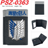 Tấn Công Titan Mikasa Ackerman Hoạt Hình Mới Thường Ngày Đơn Giản Sinh Viên Ngắn Gấp Ba Ví Thanh Niên Tiền Xu Ví Quà Tặng