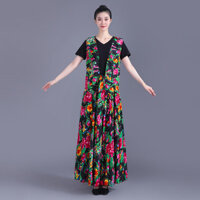 Tân Cương Duy Ngô Nhĩ Đông Bắc dân tộc tập múa váy dài váy nữ biểu diễn nghệ thuật thử nghiệm khiêu vũ Quảng trường