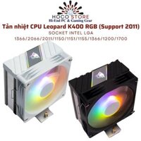 Tản nhiệt CPU Leopard K400 RGB (Support 2011) socket Intel LGA 1366/2066/2011/1150/1151/1155/1366/1200/1700
