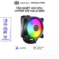 Tản Nhiệt Khí CPU Cooler Master Hyper 212 Halo Black/White, 1 quạt, LED ARGB, bảo hành 24 tháng - Hàng chính hãng
