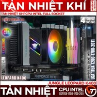 Tản nhiệt khí dạng tháp Jungle Leopard K400 Back Full Socket Intel (LGA 2011/115x/1366/1200/1700)