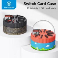 Tản nhiệt nam châm cho iPhone Hagibis Switch Rotating Game Card Case with 10 Game Card Slots Creative NS Card Storage Box Holder for Nintendo Switch/Lite/OLED