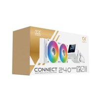 TẢN NHIỆT NƯỚC AIO XIGMATEK CONNECT 240 Arctic (ARGB, LCD-PUMP) (EN45264) Trắng