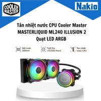 Tản nhiệt nước CPU Cooler Master MASTERLIQUID ML240 ILLUSION 2 Quạt LED ARGB | Bảo Hành 3 Năm