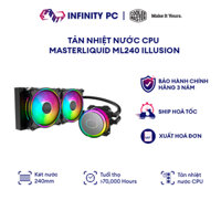 Tản nhiệt nước CPU Cooler Master MASTERLIQUID ML240 ILLUSION 2 Quạt LED ARGB | Bảo Hành 3 Năm