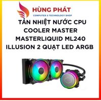 Tản nhiệt nước CPU Cooler Master MASTERLIQUID ML240 ILLUSION 2 Quạt LED ARGB | Bảo Hành 3 Năm