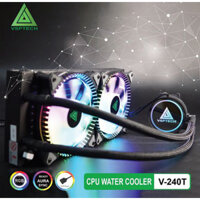 Tản nhiệt nước Heatsink CPU Cooler V-240T Gaming Led RGB hỗ trợ Socket 115x, 1200, 1700, 2011, 2011-V3, 2066