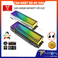 Tản nhiệt ổ cứng SSD M2 YICOBEILA Z INFINITY LED ARGB Vô cực Đen / Bạc  -Chính hãng - Ốp tản nhiêt M2 Nvme TR-M.2 2280