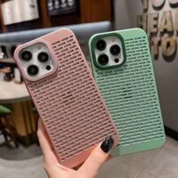 Tản Nhiệt Thoáng Khí Làm Mát Ốp lưng iPhone 11 12 13 14 15 Pro Max Sang Trọng Chống Sốc Chất Lượng Cao Ốp Lưng Tpu