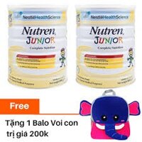 [Tặng 01 Balo Voi con] Combo 2 lon Sữa bột Nutren Junior 800g/lon HSD-11/2025