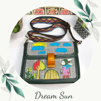 [Tặng 01 chiếc vòng tay] Túi đeo đi chơi nữ vẽ họa tiết hình hoạt hình dễ thương dream sun shop giúp nàng tạo cá tính