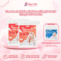 [Tặng 1 Bịch 600Gr] Combo 2 Bịch 900Gr Khăn Khô Đa Năng Chất Vải Mềm Mại An Toàn Cho Làn Da