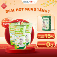 [TẶNG 1 BỊCH BABIES ECO] Combo 3 bịch Tã Bỉm KITIN NATURAL đủ size cho bé, tã bỉm ngày đêm, mỏng mịn