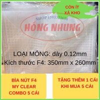 [TẶNG 1 CÁI BÌA NÚT F4]Combo 5 Cái Bìa Nút F4/ Bìa Sơ Mi F4  Loại Mỏng giúp bảo vệ giấy tờ của bạn không bị hư hỏng.