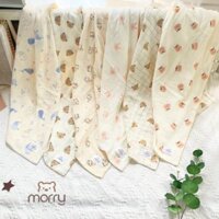 [Tặng 1 Chậu Gấp Gọn] Combo 2 Chiếc Khăn tắm xô Muslin đa năng cao cấp MORRY 4 lớp mềm mại, thấm hút tốt cho bé (KHĂN TẮ
