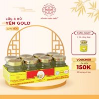 [Tặng 1 Hũ] Nước Yến Sào Cao Cấp 22% Yến, Lốc 8 Hũ Yến GOLD Có Đường - 70ml/Hũ - Yến Thiên Triều