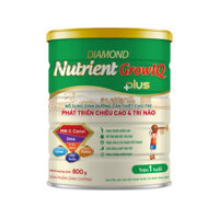 Tặng 1 hũ yến kid 30% - (date sữa 2025)Sữa bột Diamond nutrient grow iq plus 800g