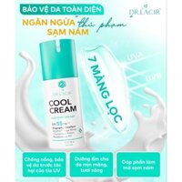 [tặng 1 nạ thủy tinh][50g] KEM Chống Nắng Vật Lý DƯỠNG TRẮNG DA Cool Cream DRLACIR 5in1 - màng lọc 7 lớp