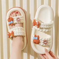 [TĂNG 1 SIZE] Dép sandal nữ, Giày sandal nữ đi học THỎ HI hottrend 2025 quai hậu đế bánh mì cao 4cm CROSS TREND