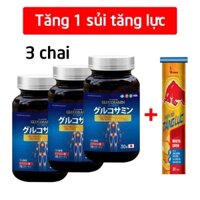 (Tặng 1 sủi bò húc) Combo 3 chai Glucosamin 2000mg (chữ nhật) bổ sung dưỡng chất cho khớp, giảm đau mỏi khớp - 30 viên