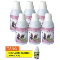 (TẶNG 1 TẮM BÉ AMIBEBE 125ML) COMBO 6 CHAI NƯỚC XÔNG TẮM THẢO DƯỢC CHO MẸ 250ML TABAME (Hàng Việt Nam Chất Lượng Cao)