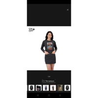 [Tặng 1 thắt lưng AAJean]Váy nỉ dáng dài mùa đông ONOFF phong cách dạo phố trẻ trung - size L