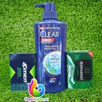 [Tặng 1 Xà Bông]Dầu Gội Clear Men 400ml