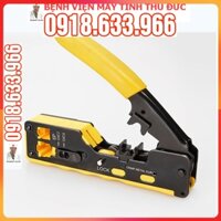 [Tặng 10 đầu bấm mạng] Kìm Bấm Hạt Mạng Xuyên Thấu Kìm Bấm Mạng Kìm Bấm Đầu RJ45 Hàng Cao Cấp Chất Lượng Cao