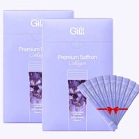 (Tặng 10 gói) Combo Tiết Kiệm 2 Hộp Bột Uống Collagen Cao Cấp Gilaa Premium Saffron Collagen