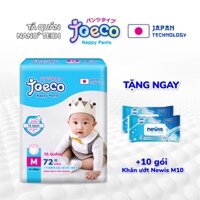 [Tặng 10 gói khăn ướt Newis M10] Tã quần JoeCo công nghệ Nhật size S40/M72/L66/XL60/XXL54