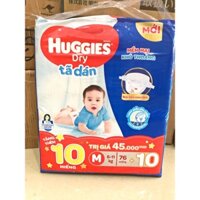 [Tặng 10 MIẾNG] Tã / Bỉm Dán Huggies NB74/S56/M74/L68/XL62/XXL56(đệm mây mới co dãn 4 chiều)
